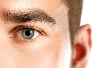 Closeup of male eye - Beauty and healthcare concepts